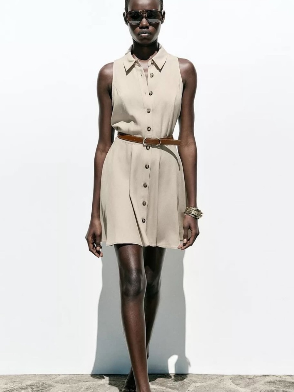 Zara Belted Mini Dress